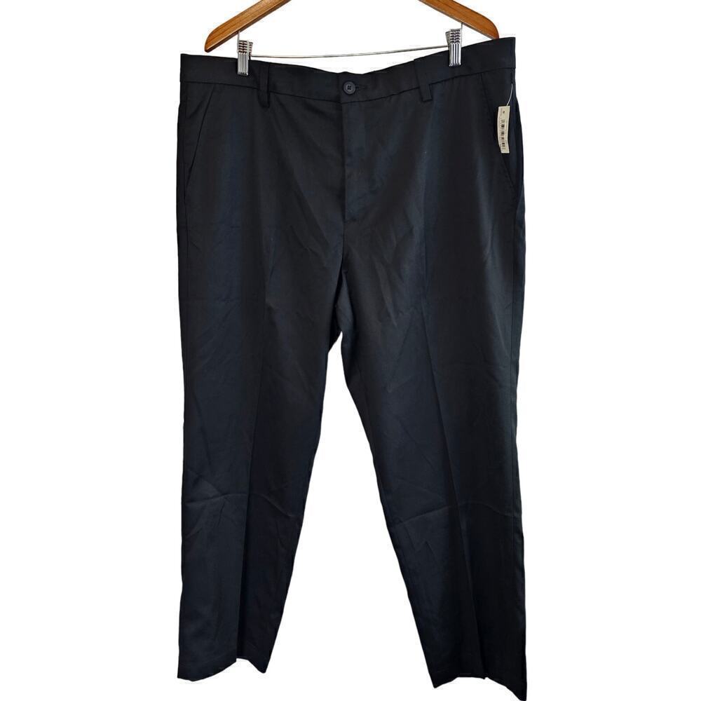 Amazon Essentials Classic Men's Golf Pants 40x29 Black Pockets Stretch Casual